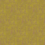 Scaled-out view of wallpaper in a textural wood grain print in tan on a yellow field.
