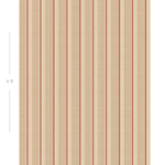 Diagram showing scale of vertical striped wallpaper