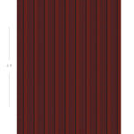 Diagram showing scale of vertical striped wallpaper
