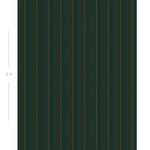 Diagram showing scale of vertical striped wallpaper