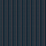Navy blue fabric with thin pink pinstripes