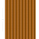 Diagram showing scale of vertical striped wallpaper