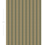Diagram showing scale of vertical striped wallpaper