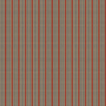 Mixed width striped wallpaper in red and tan