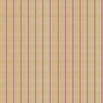 Mixed width striped wallpaper in pink, yellow and cream.