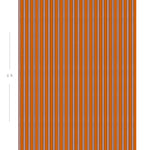 Diagram showing scale of vertical striped wallpaper