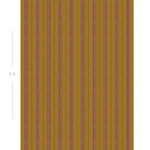 Diagram showing scale of vertical striped wallpaper