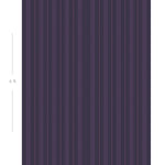 Diagram showing scale of vertical striped wallpaper