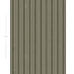 Diagram showing scale of vertical striped wallpaper