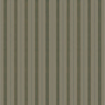 Mixed width striped wallpaper in brown and green
