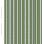 Diagram showing scale of vertical striped wallpaper