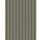 Diagram showing scale of vertical striped wallpaper