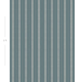 Diagram showing scale of vertical striped wallpaper