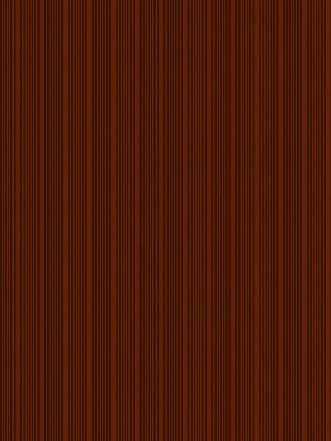 Mixed width striped wallpaper in brown and orange