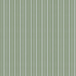 Mixed width striped wallpaper in light blue and green