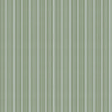 Mixed width striped wallpaper in light blue and green