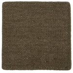 Flatweave dhurrie sample in morel brown