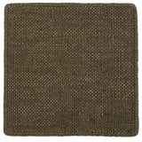 Flatweave dhurrie sample in morel brown