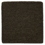 Flatweave dhurrie sample in umber brown