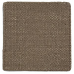 Flatweave dhurrie sample in stone brown