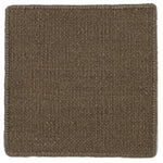 Flatweave dhurrie sample in topaz brown