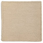 Flatweave durrie sample in pearl cream