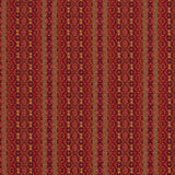 Striped flatweave runner in red on white staircase