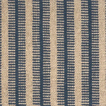 Broadloom carpet swatch in a striped pattern in a blue neutral design