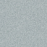 Detail of wallpaper in a painterly checked pattern in shades of blue and white.
