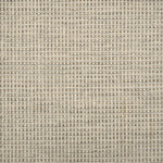 Broadloom carpet in a textural basketweave in cream and grey. 