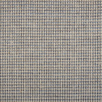 Broadloom carpet in a textural basketweave in cream, grey and blue.