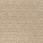 printed linen fabric in a repeating abstract gridded pattern in tan on a cream field.
