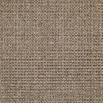 Broadloom carpet in textural woven sisal in taupe.