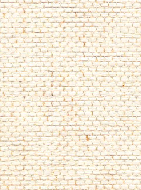 Detail of a paperweave grasscloth wallpaper in cream.