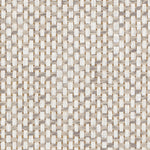 Detail of a paperweave grasscloth wallpaper in checked cream and gray.