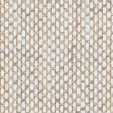 Detail of a paperweave grasscloth wallpaper in checked cream and gray.