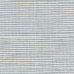 Detail of a sisal grasscloth wallpaper in light gray on a blue-gray paper backing.