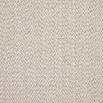 Broadloom carpet in a herringbone in cream. 