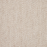 Broadloom carpet in a herringbone in warm beige.