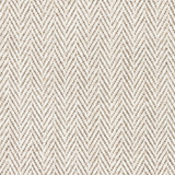 Broadloom carpet in a herringbone in cream and taupe. 
