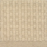 Textured beige checkerboard carpet 