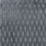 Handknotted hi-lo diamond lattice patterned rug in slate grey. 