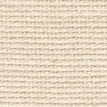Detail of a hemp wallpaper panel in a textured weave in cream.