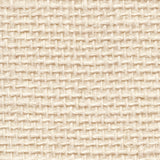 Detail of a hemp wallpaper panel in a textured weave in cream.