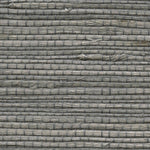 Detail of a jute grasscloth wallpaper in mottled gray.