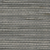 Detail of a jute grasscloth wallpaper in mottled gray.