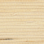 Detail of a jute grasscloth wallpaper in light tan on a paper backing.