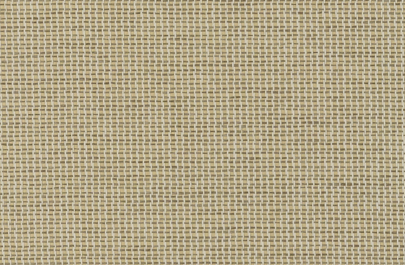 Detail of a paperweave grasscloth wallpaper in natural taupe.