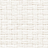 Detail of a paperweave grasscloth wallpaper in white.