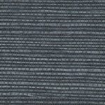 Detail of a sisal grasscloth wallpaper in blue on a navy paper backing.